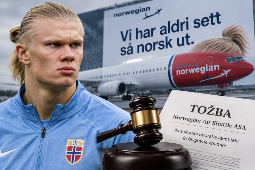 Erling Haaland za Manchester City v Premier League.